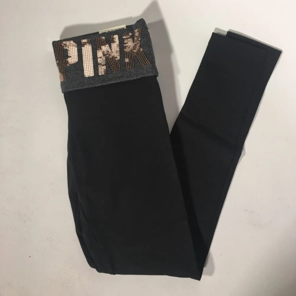 NWT pink bling leggings xs
